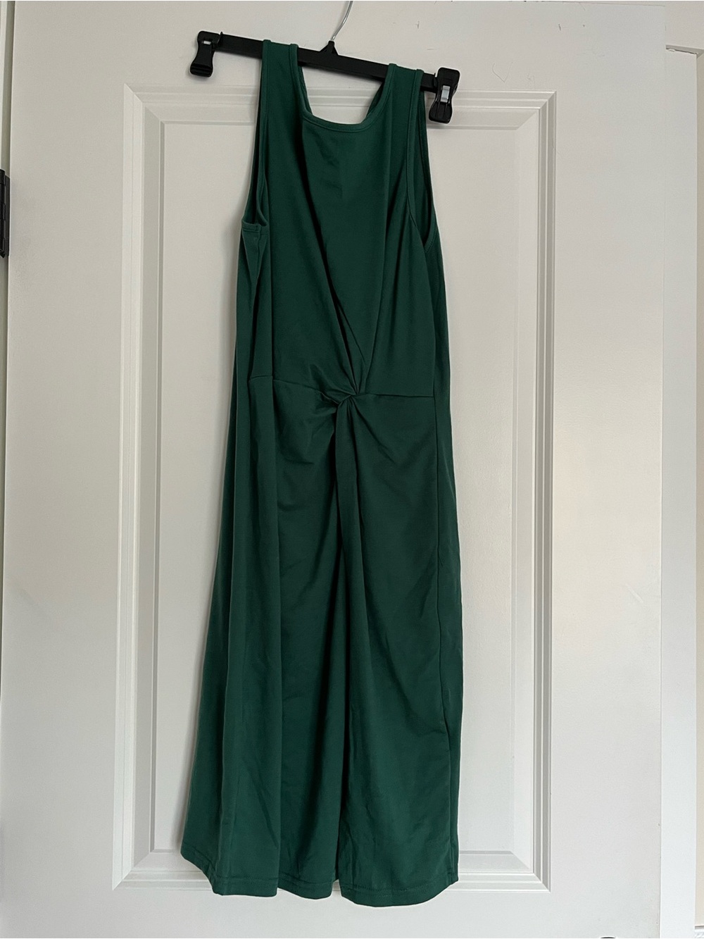 Sleeveless Green Twist-Front Jumpsuit